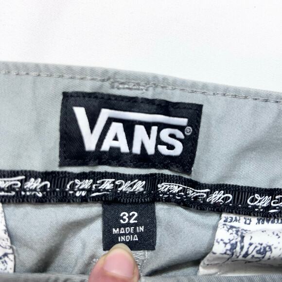 Vans Chino Pants Mens 32x31 Storm Gray Straight Stretchy Fit Skate Casual New - Picture 6 of 10